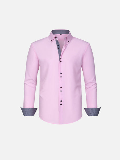 Four-Way Stretch Shirt — Colour-Matched Contrast