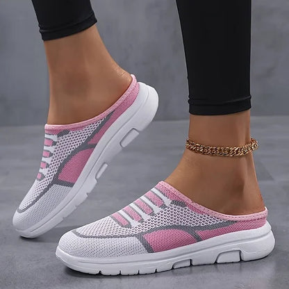 Comfortable and lightweight slip-on women's sneakers made of mesh