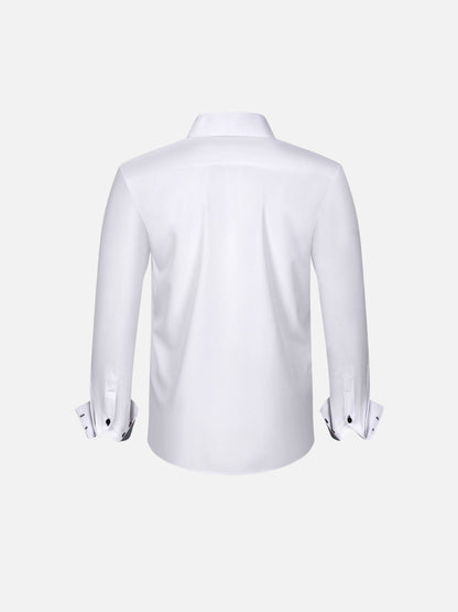 Four-Way Stretch Shirt — Colour-Matched Contrast