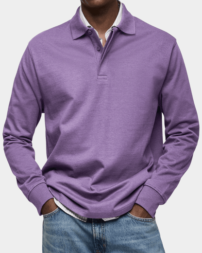 Comfortable Spring Polo with Long Sleeves