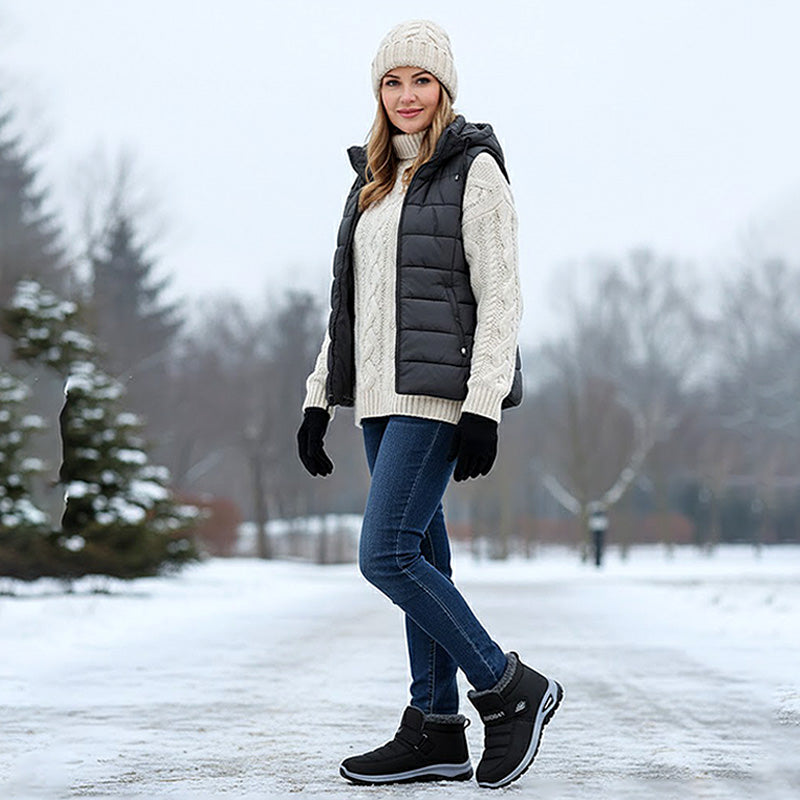 Slip-on sneakers without laces for winter