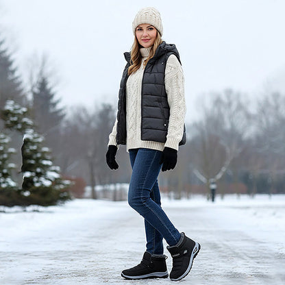 Slip-on sneakers without laces for winter