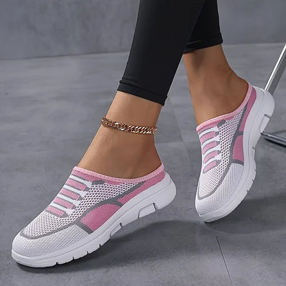 Comfortable and lightweight slip-on women's sneakers made of mesh