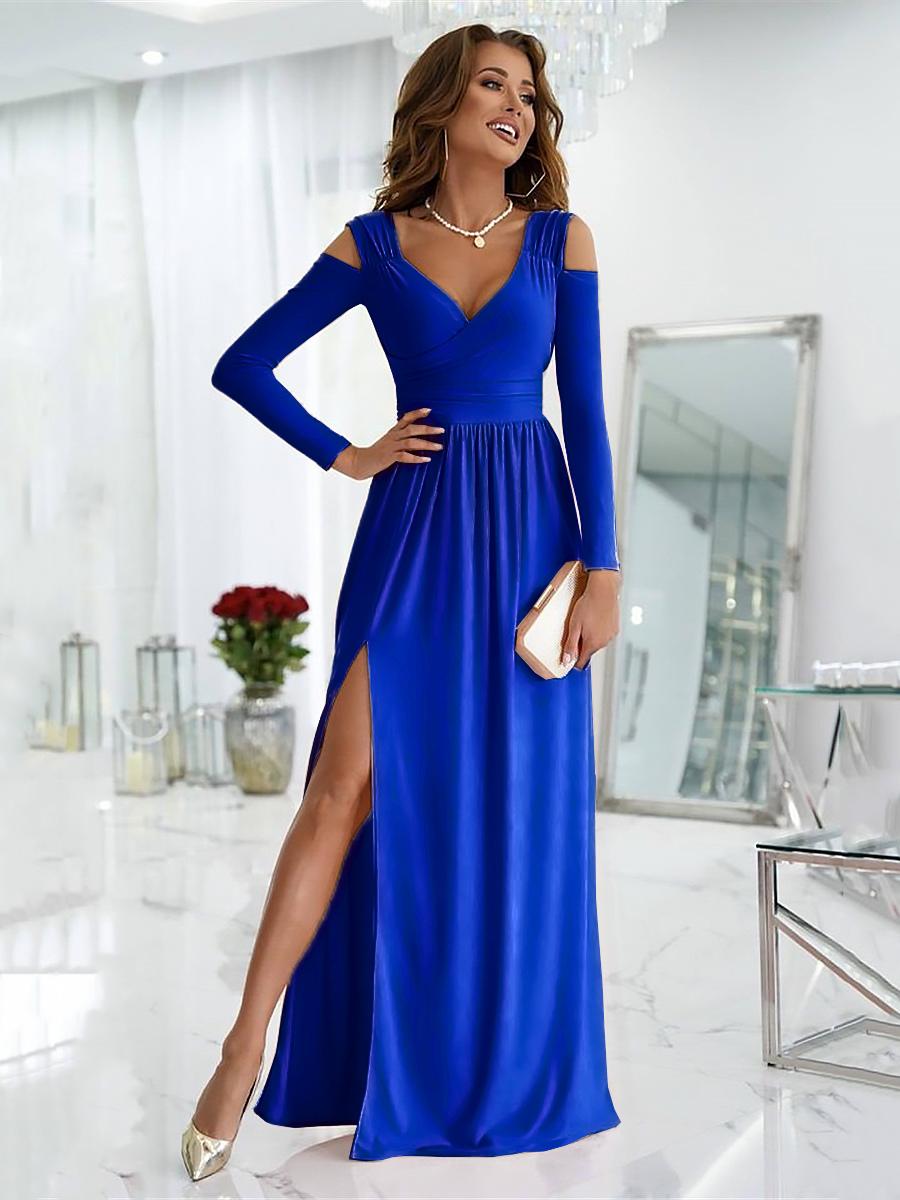 Kyra — Draped Formal Evening Gown