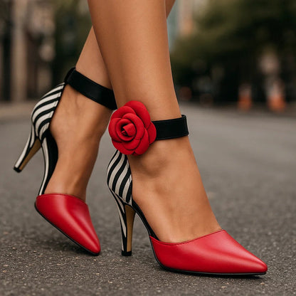Angelique - Comfortable Floral Elegance Heels