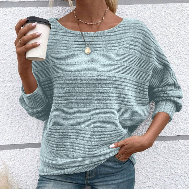 Cassalyn — Batwing-Sleeve Knit Pullover