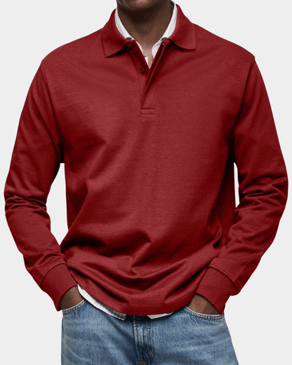 Comfortable Spring Polo with Long Sleeves