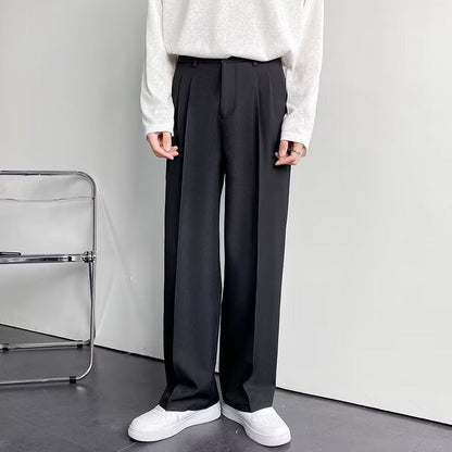 Fitted Pleated Trouser