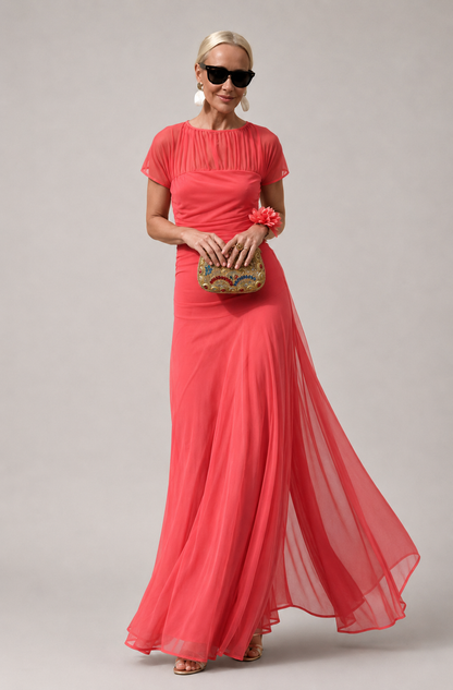 Lauren — Silk-Touch Chiffon Dress