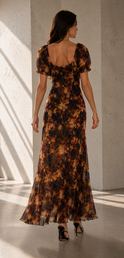 Venice — Draped Silk-Knit Evening Gown