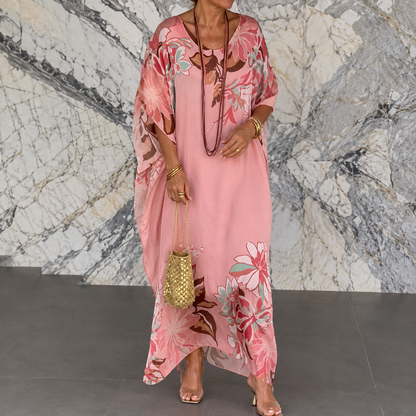 Voilène — Printed Chiffon Maxi Dress