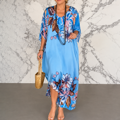 Voilène — Printed Chiffon Maxi Dress