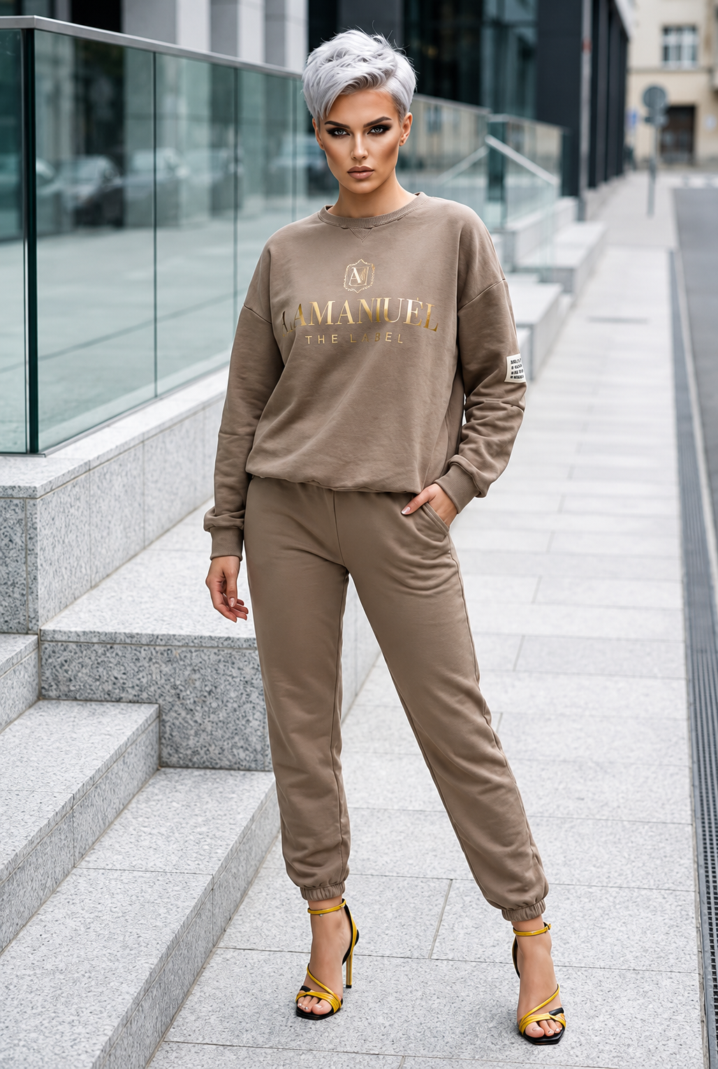 Lettré — Long-Sleeve Top & Trouser Set