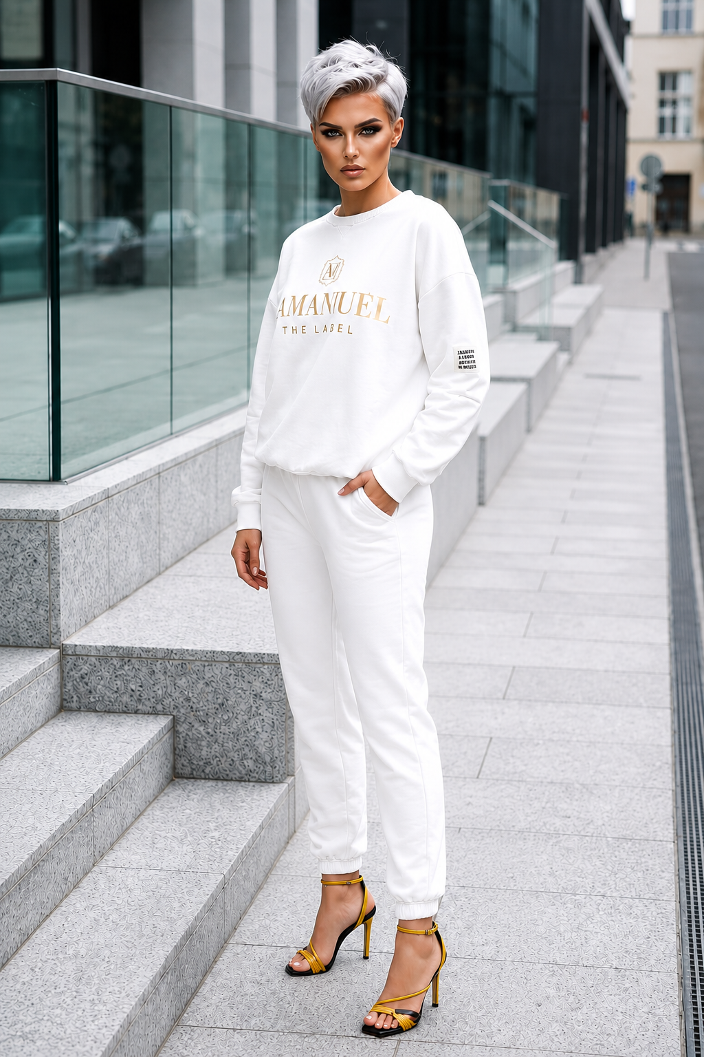 Lettré — Long-Sleeve Top & Trouser Set