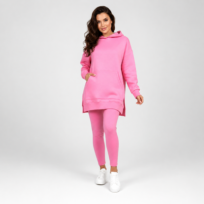 Velvura — Fleece Hoodie & Jogger Two-Piece Set