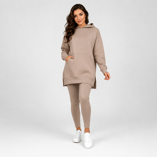 Velvura — Fleece Hoodie & Jogger Two-Piece Set
