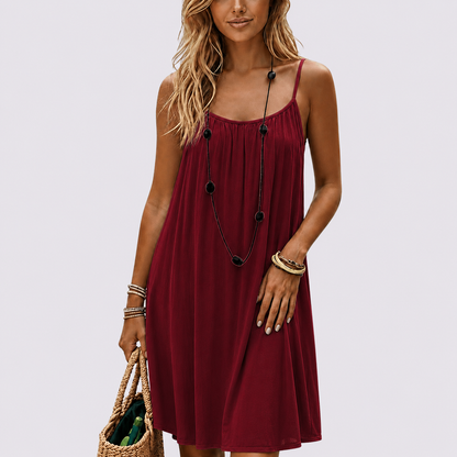 Câline – Open-Back Flowy Maxi Dress