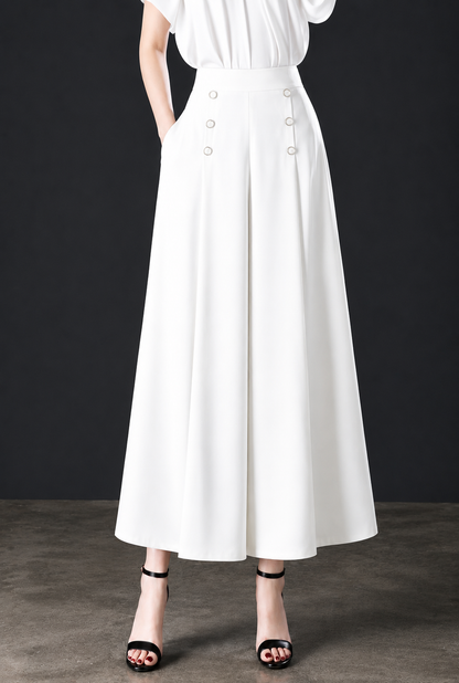Verlaine — Wide-Leg Pleated Trousers