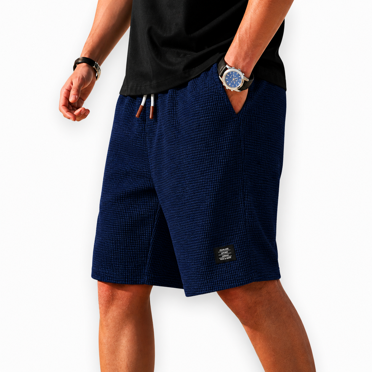 Nathan —  Fine-Knit Cotton Shorts