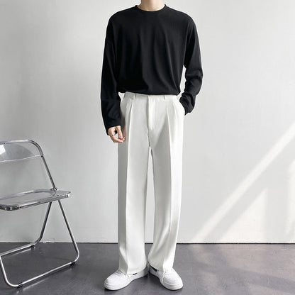 Fitted Pleated Trouser
