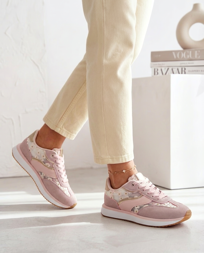 Fleur — Floral Multi-Print Statement Sneakers