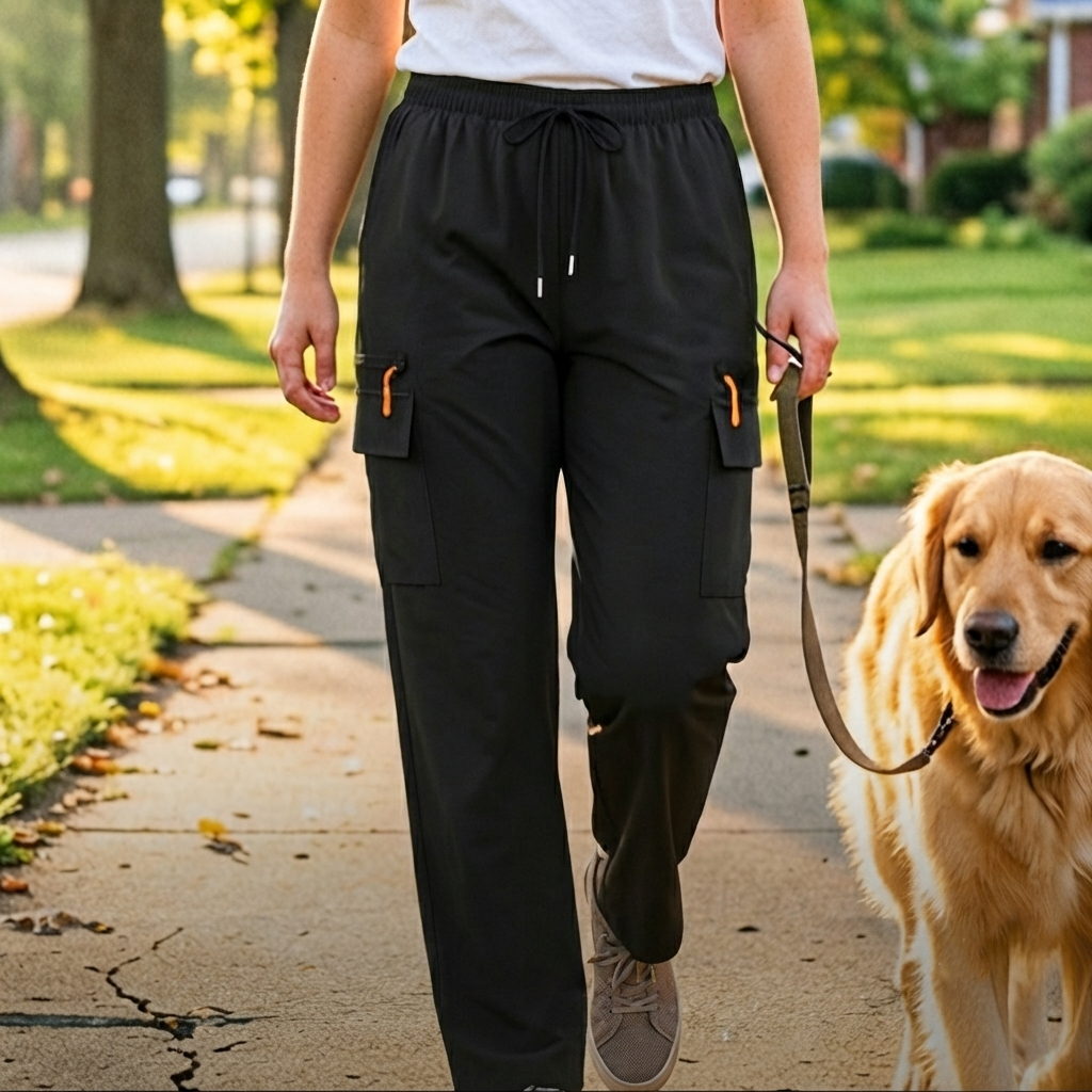 Airolyn — Quick-Dry Drawstring Cargo Pants