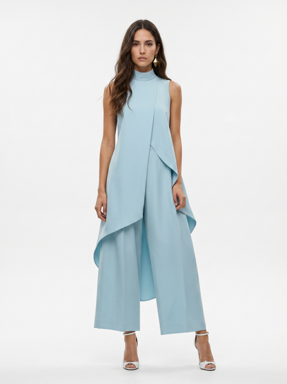 Sara — Set of Asymmetric Tunic and Palazzo Trousers