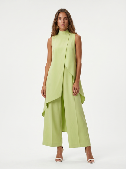 Sara — Set of Asymmetric Tunic and Palazzo Trousers