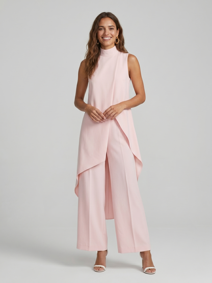 Sara — Set of Asymmetric Tunic and Palazzo Trousers