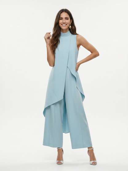 Sara — Set of Asymmetric Tunic and Palazzo Trousers