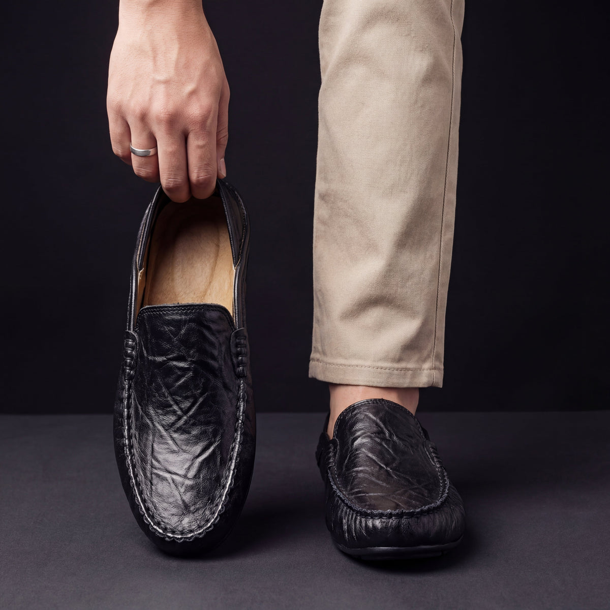 Florence – Leather Moccasins