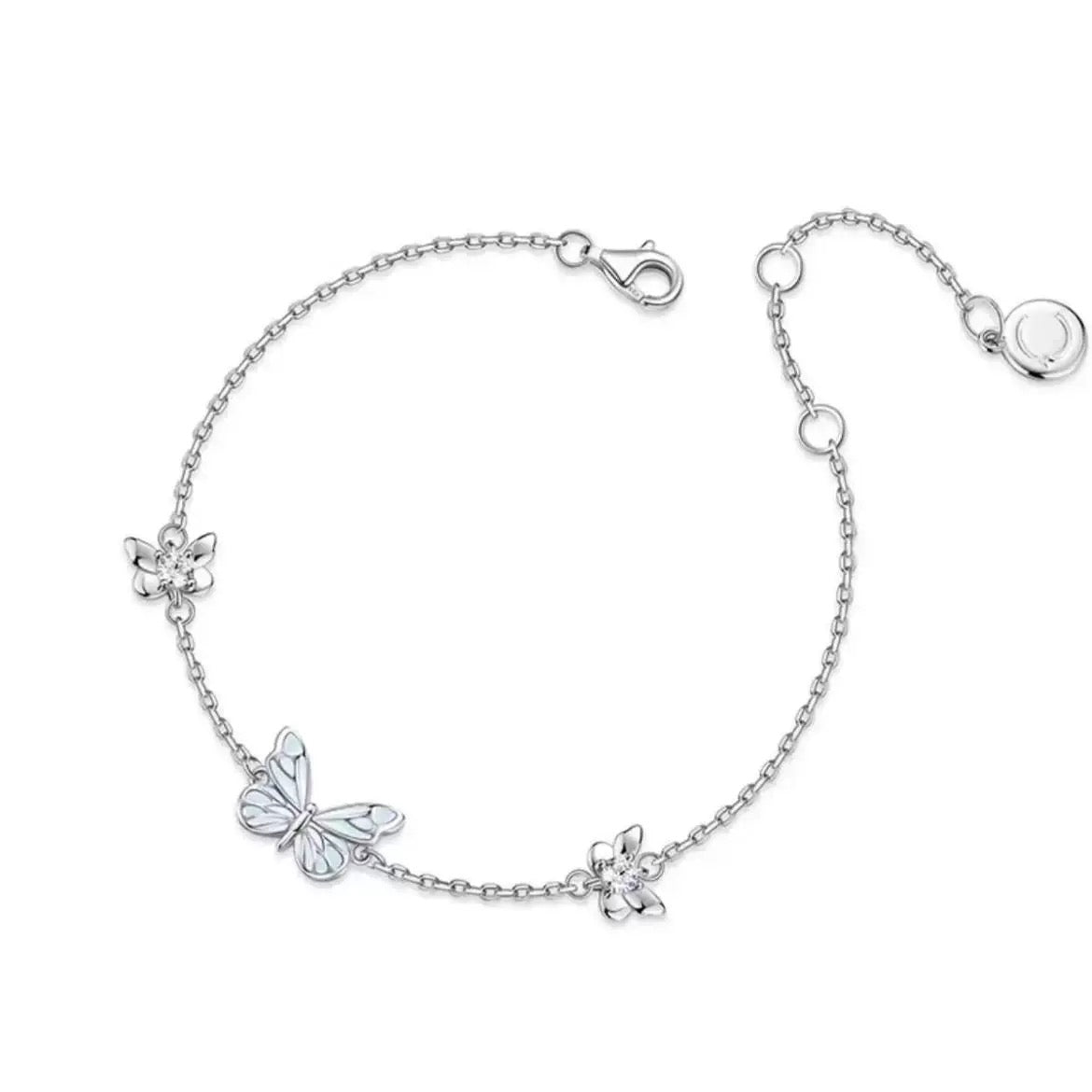 Papillon — Blue Butterfly Necklace with Delicate Charm