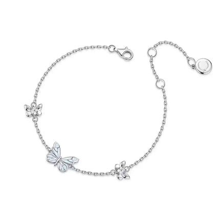 Papillon — Blue Butterfly Necklace with Delicate Charm