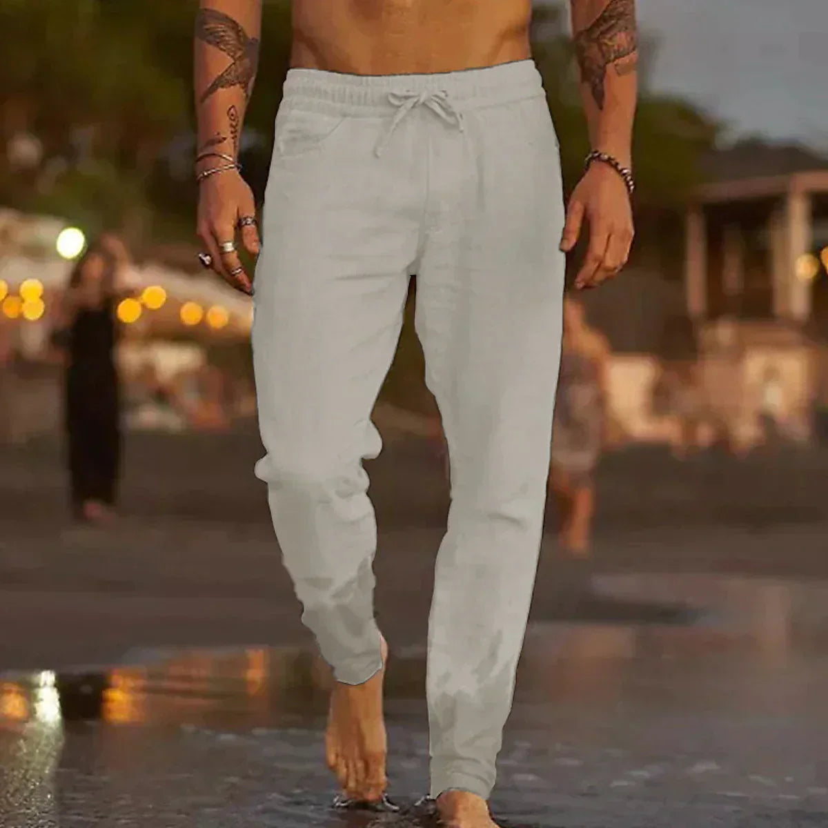 Linen Beach Pants - Relaxed Breathable