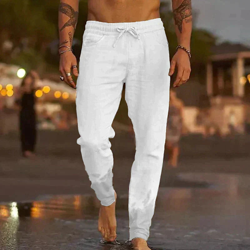 Linen Beach Pants - Relaxed Breathable