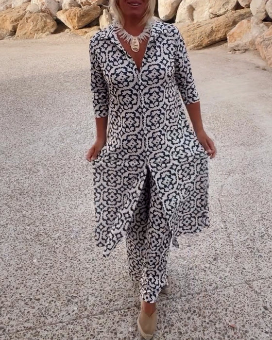 Sari - Comfortable Set with Button Closure