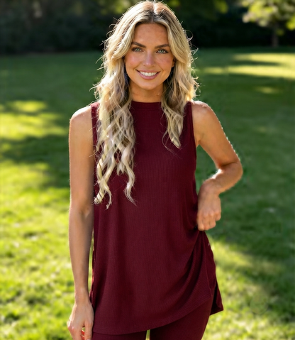 Marisette — Sleeveless Top & Stretch Shorts