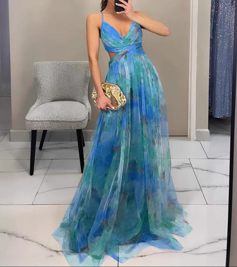 Floral Elegance in Maxi Dress