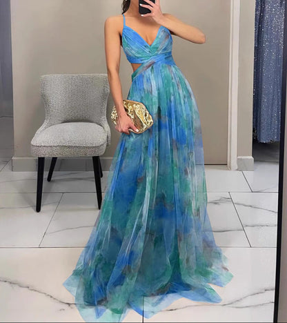 Floral Elegance in Maxi Dress