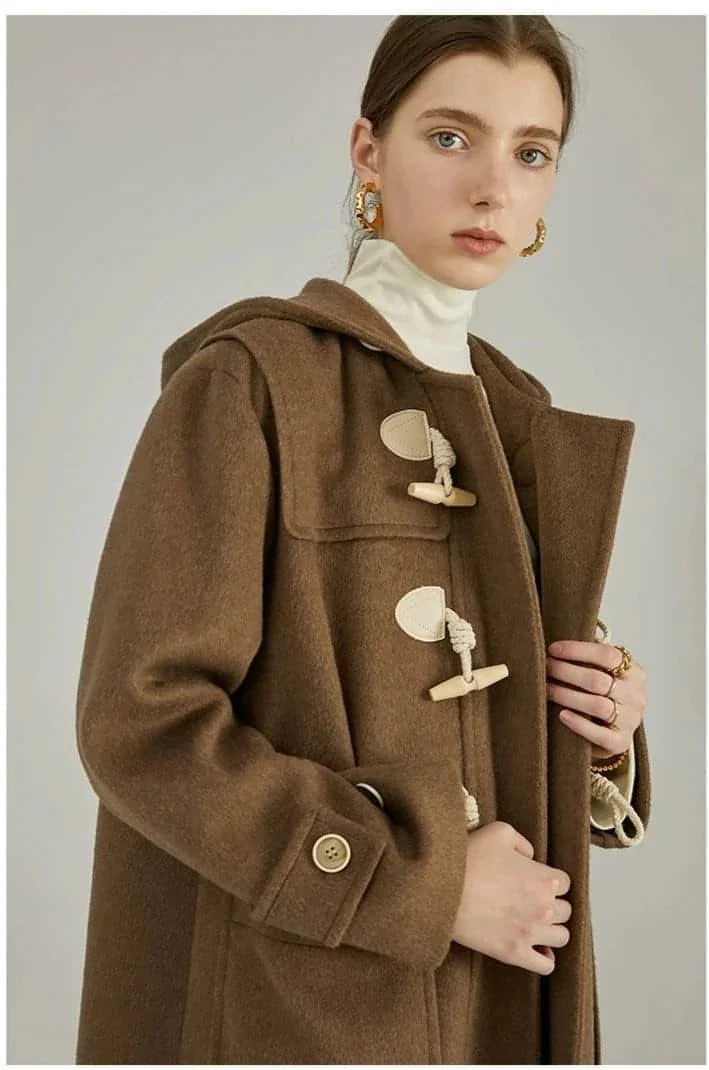 Hooded Melton Warmth Coat