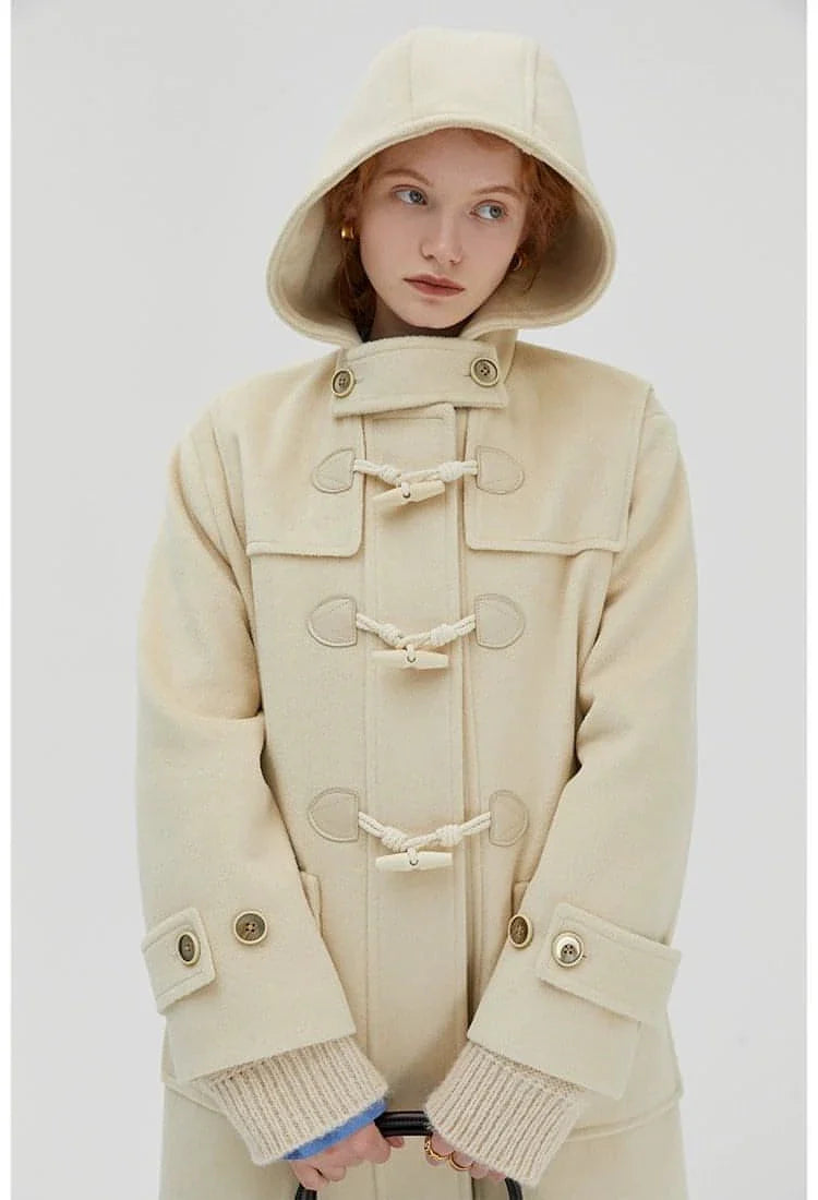 Hooded Melton Warmth Coat