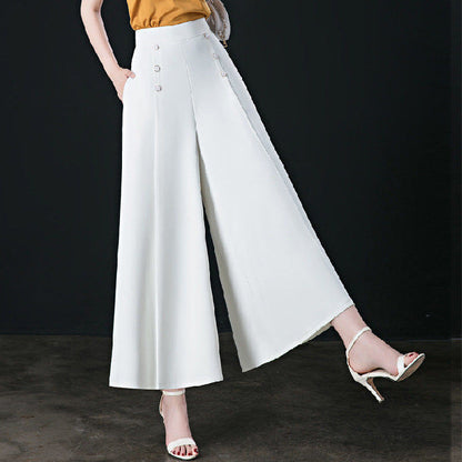 Hotishop - Comfortable Stylish Pleated Trousers with Wide Legs