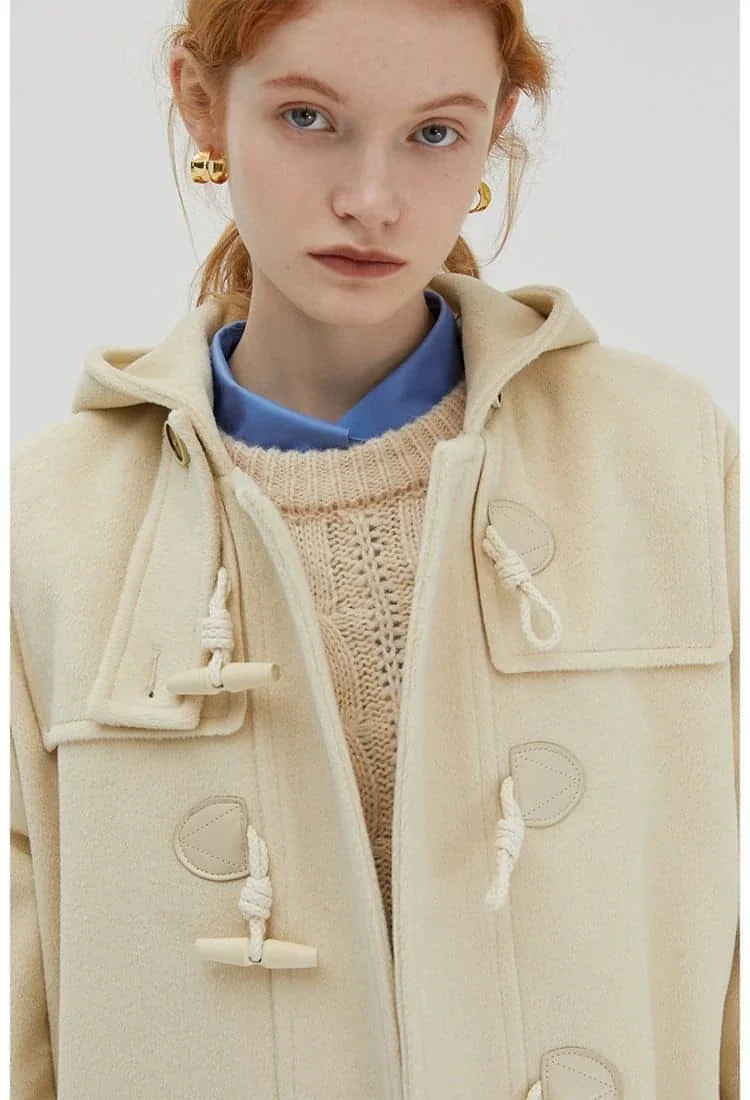 Hooded Melton Warmth Coat