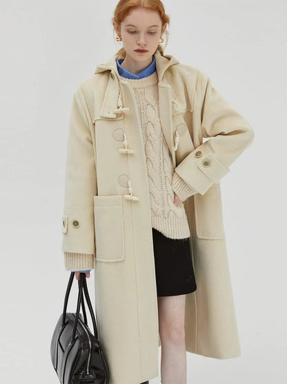 Hooded Melton Warmth Coat