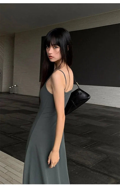 Summer Spaghetti Strap Maxi Dress