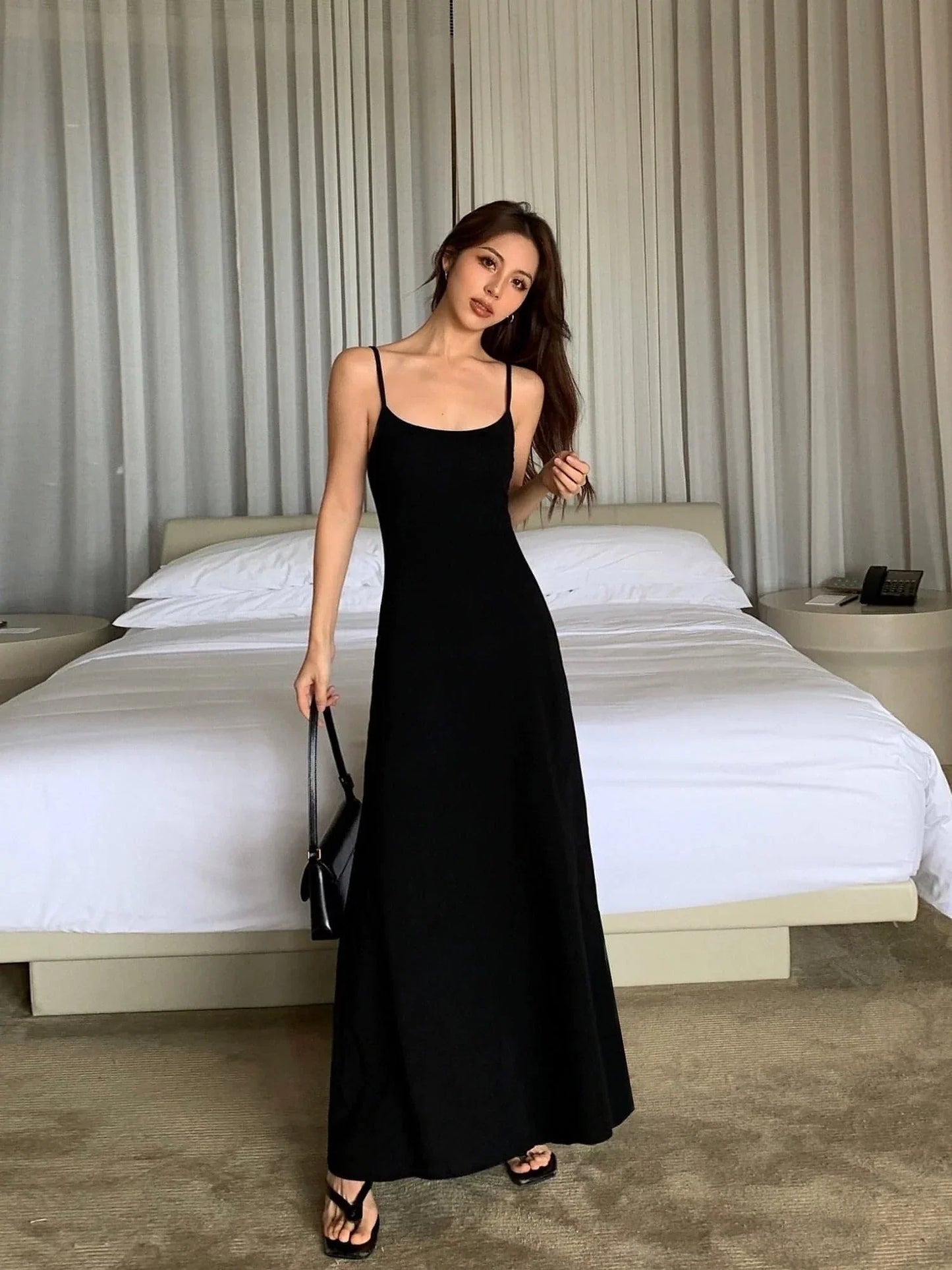 Summer Spaghetti Strap Maxi Dress