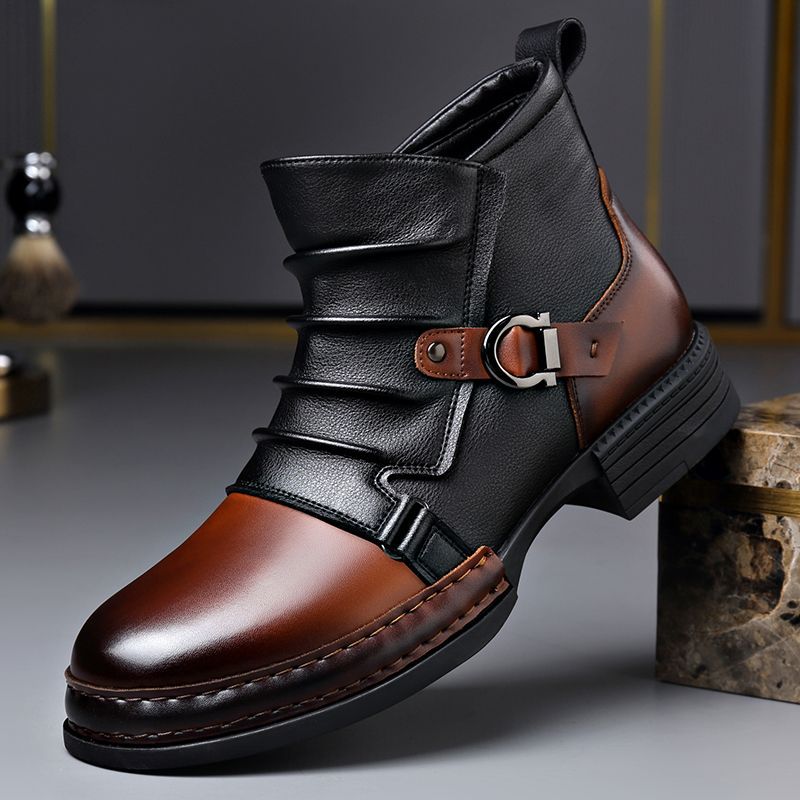 Leather Ankle Boots for Men