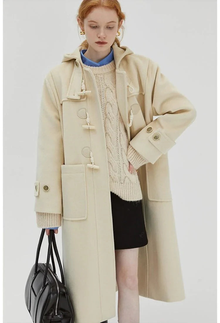 Hooded Melton Warmth Coat