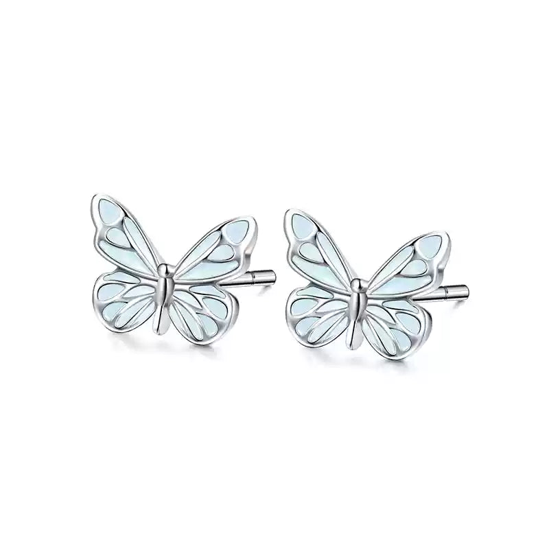 Papillon — Blue Butterfly Necklace with Delicate Charm
