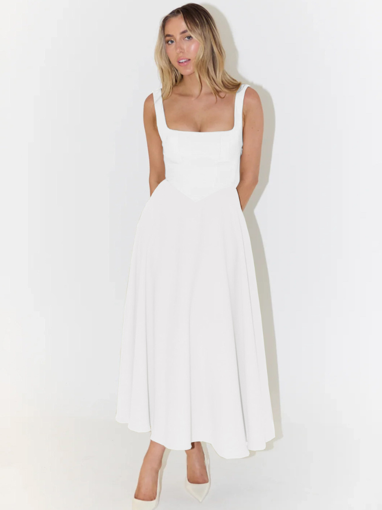 Melis Grace — Women's Elegant Midi Dress